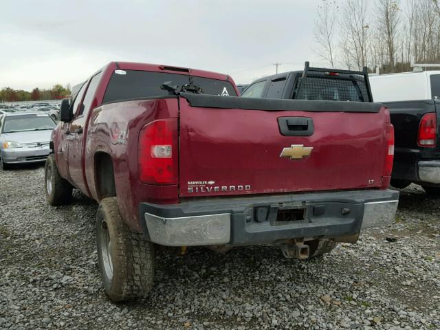 1GCHK23647F545179 - 2007 CHEVROLET SILVERADO MAROON photo 3