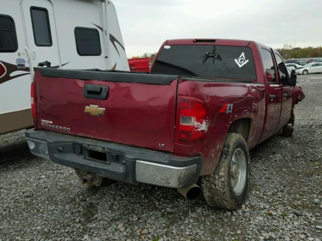 1GCHK23647F545179 - 2007 CHEVROLET SILVERADO MAROON photo 4