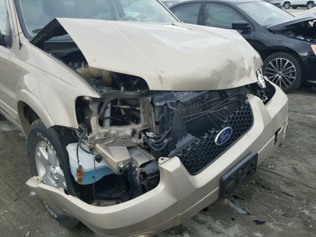 1FMCU94137KA09763 - 2007 FORD ESCAPE LIM TAN photo 9