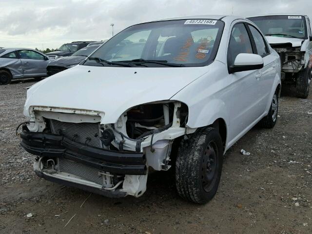 KL1TD5DE8BB120809 - 2011 CHEVROLET AVEO LS WHITE photo 2