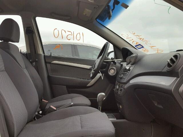 KL1TD5DE8BB120809 - 2011 CHEVROLET AVEO LS WHITE photo 5