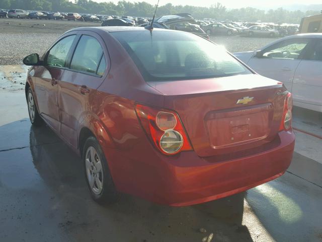 1G1JA5SH8D4255715 - 2013 CHEVROLET SONIC LS 红色 照片 3