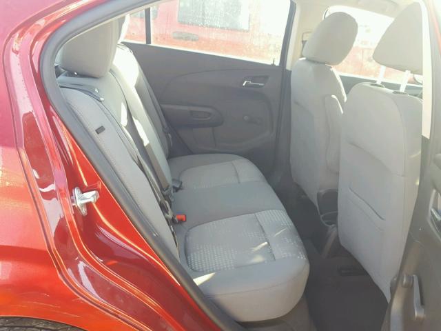1G1JA5SH8D4255715 - 2013 CHEVROLET SONIC LS 红色 照片 6