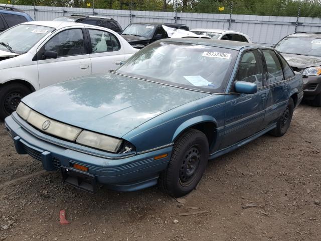 1G2WJ52M8TF277067 - 1996 PONTIAC GRAND PRIX BLUE photo 2