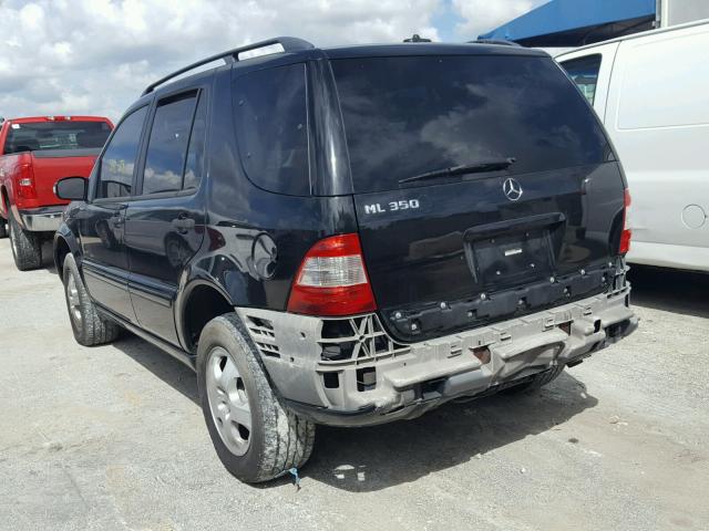 4JGAB57E64A464967 - 2004 MERCEDES-BENZ ML 350 BLACK photo 3