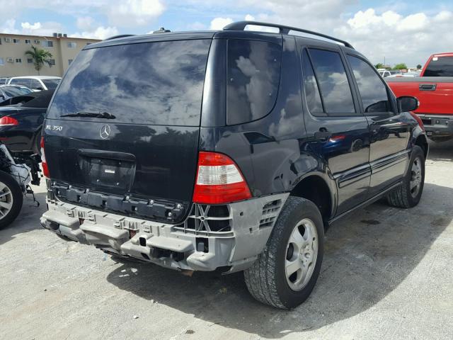 4JGAB57E64A464967 - 2004 MERCEDES-BENZ ML 350 BLACK photo 4