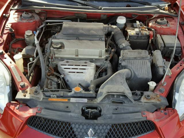 4A3AK24F09E020934 - 2009 MITSUBISHI ECLIPSE GS RED photo 7