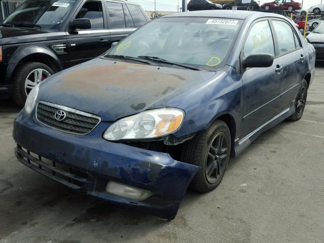 1NXBR32EX4Z214643 - 2004 TOYOTA COROLLA BLUE photo 2