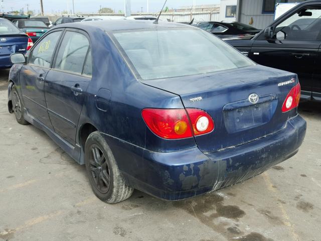 1NXBR32EX4Z214643 - 2004 TOYOTA COROLLA BLUE photo 3