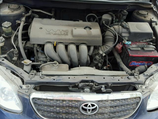 1NXBR32EX4Z214643 - 2004 TOYOTA COROLLA BLUE photo 7