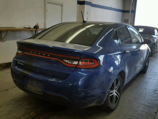 1C3CDFAA2DD329491 - 2013 DODGE DART SE BLUE photo 4