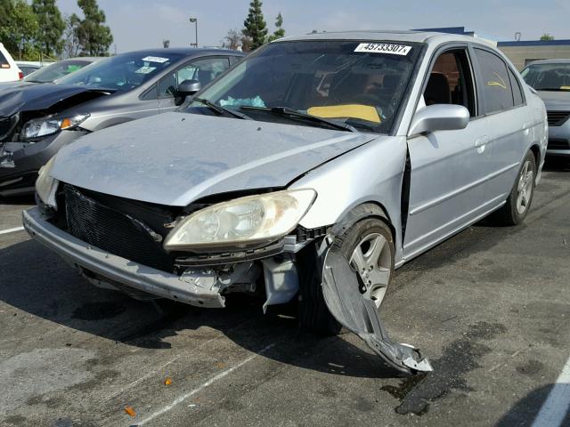 JHMES26714S001862 - 2004 HONDA CIVIC EX SILVER photo 2