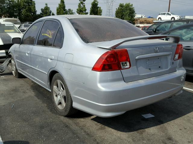 JHMES26714S001862 - 2004 HONDA CIVIC EX SILVER photo 3