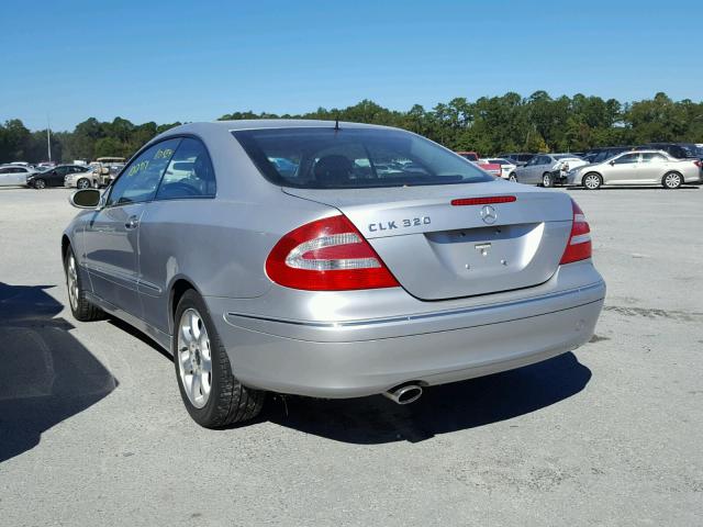 WDBTJ65J03F016181 - 2003 MERCEDES-BENZ CLK SILVER photo 3