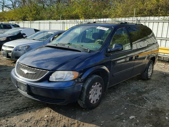 1C4GP44R54B535104 - 2004 CHRYSLER TOWN & COU BLUE photo 2