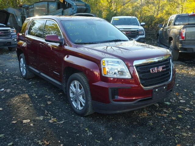 2GKALMEK1H6238329 - 2017 GMC TERRAIN SL MAROON photo 1