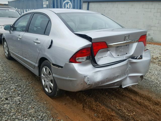 19XFA1F56BE048788 - 2011 HONDA CIVIC SILVER photo 3