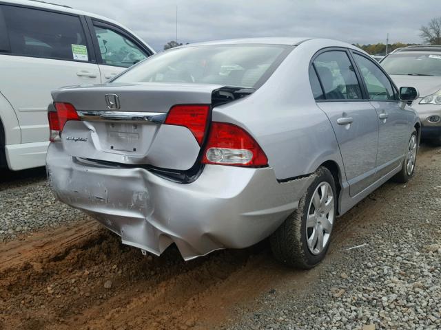 19XFA1F56BE048788 - 2011 HONDA CIVIC SILVER photo 4