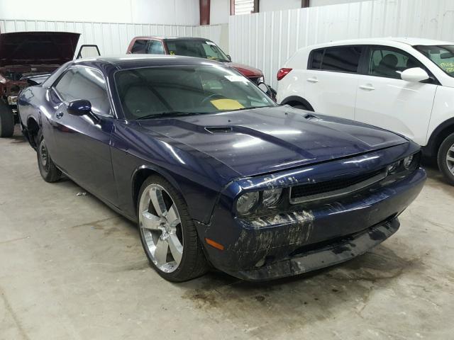 2C3CDYAG6DH660111 - 2013 DODGE CHALLENGER BLUE photo 1