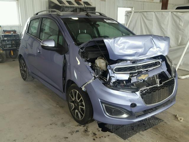 KL8CF6S98EC581983 - 2014 CHEVROLET SPARK 2LT BLUE photo 1