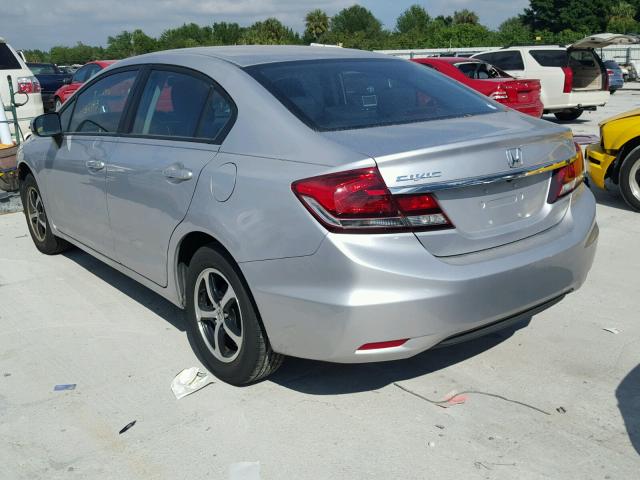 19XFB2F79FE087076 - 2015 HONDA CIVIC SE SILVER photo 3