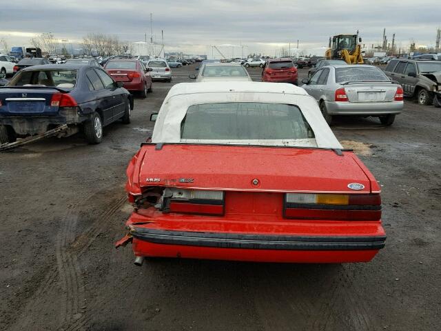 1FABP2737DF153578 - 1983 FORD MUSTANG RED photo 10