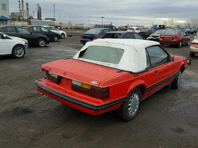 1FABP2737DF153578 - 1983 FORD MUSTANG RED photo 4