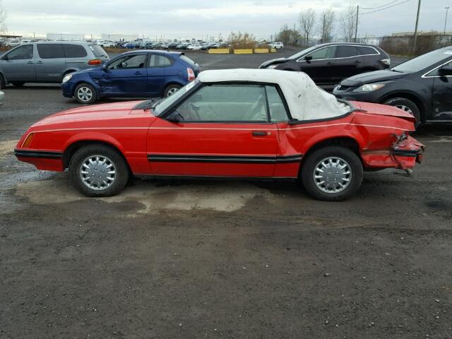 1FABP2737DF153578 - 1983 FORD MUSTANG RED photo 9