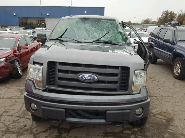 1FTFW1EV9AFC83922 - 2010 FORD F150 GRAY photo 10