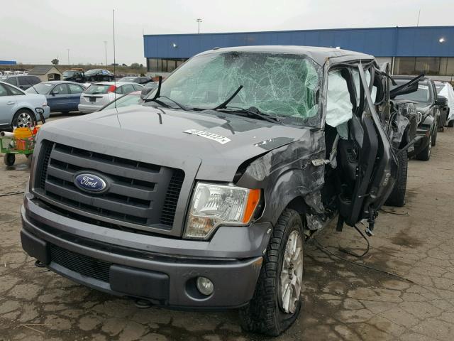 1FTFW1EV9AFC83922 - 2010 FORD F150 GRAY photo 2