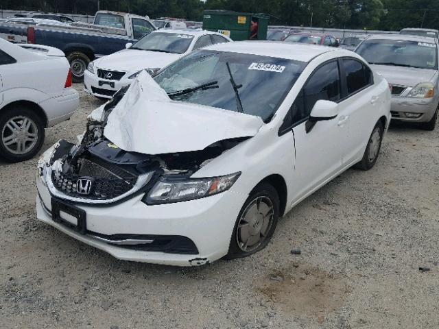 2HGFB2F63DH533944 - 2013 HONDA CIVIC HF WHITE photo 2