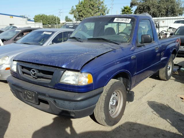 4F4YR12D53TM13279 - 2003 MAZDA B2300 BLUE photo 2