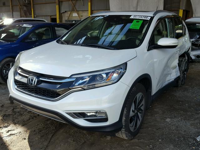 5J6RM3H94GL004247 - 2016 HONDA CR-V TOURI WHITE photo 2