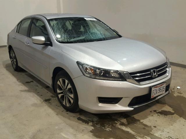 1HGCR2F37DA177775 - 2013 HONDA ACCORD LX SILVER photo 1