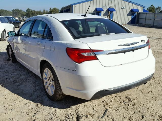 1C3CCBAB0CN273323 - 2012 CHRYSLER 200 LX WHITE photo 3