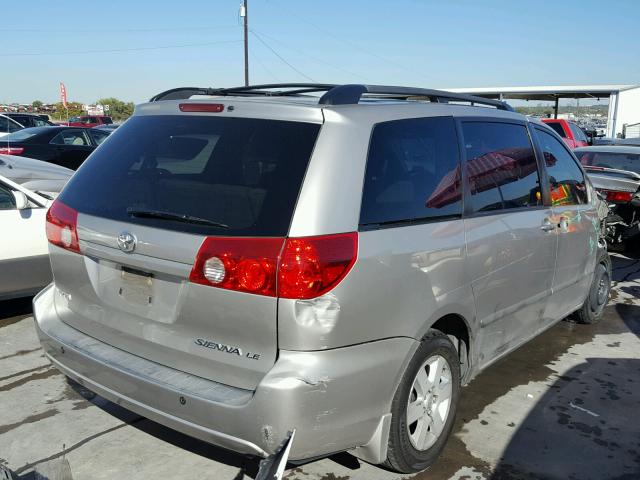 5TDZK23C09S242946 - 2009 TOYOTA SIENNA CE BEIGE photo 4