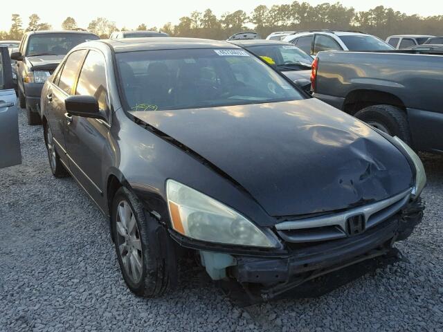 1HGCM66507A015451 - 2007 HONDA ACCORD EX BLACK photo 1