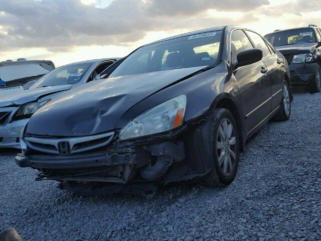 1HGCM66507A015451 - 2007 HONDA ACCORD EX BLACK photo 2