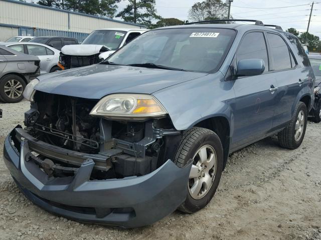 2HNYD18236H517777 - 2006 ACURA MDX TEAL photo 2