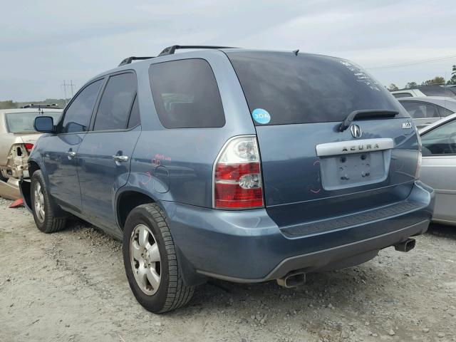 2HNYD18236H517777 - 2006 ACURA MDX TEAL photo 3