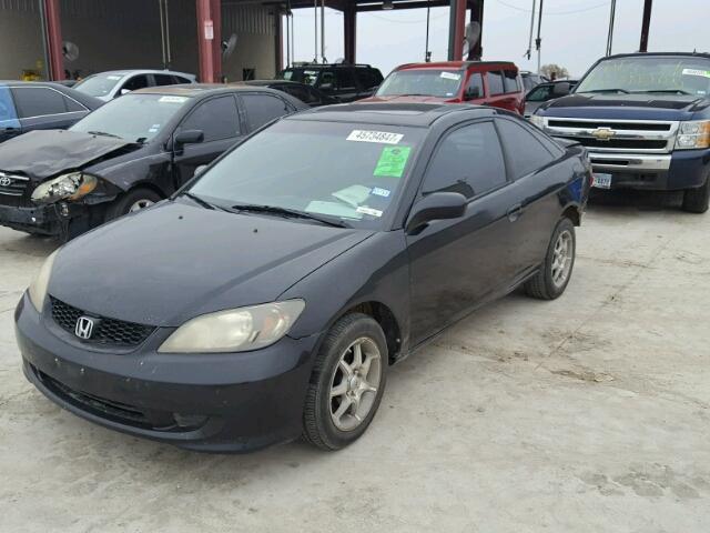 1HGEM22944L012756 - 2004 HONDA CIVIC EX BLACK photo 2