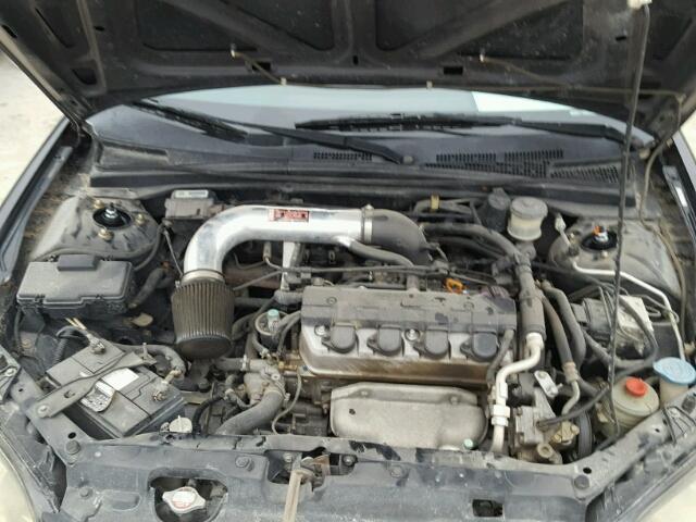 1HGEM22944L012756 - 2004 HONDA CIVIC EX BLACK photo 7