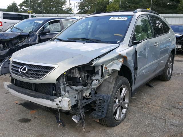 JTJHW31U072009474 - 2007 LEXUS RX 400H SILVER photo 2