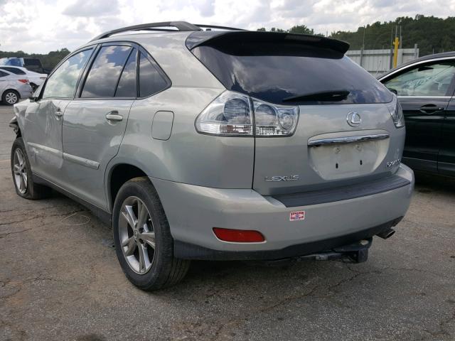 JTJHW31U072009474 - 2007 LEXUS RX 400H SILVER photo 3