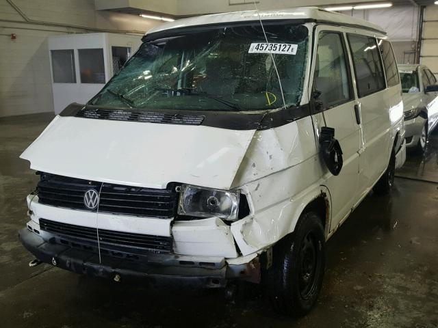 WV2MC0703PH103473 - 1993 VOLKSWAGEN EUROVAN MV WHITE photo 2