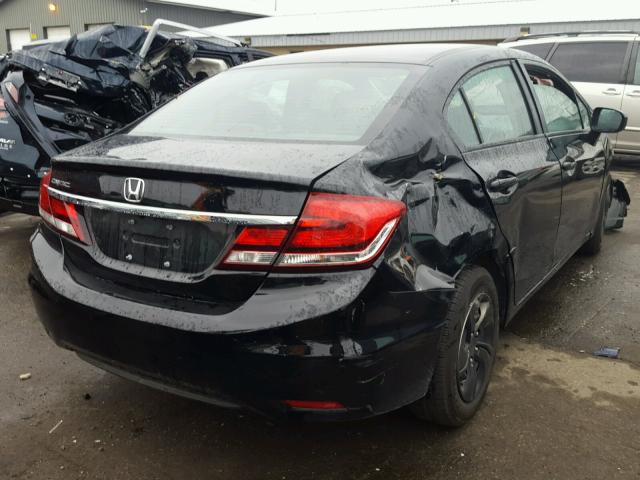 19XFB2F53FE119728 - 2015 HONDA CIVIC BLACK photo 4