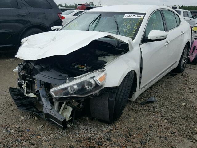 KNALN4D73E5144937 - 2014 KIA CADENZA PR WHITE photo 2