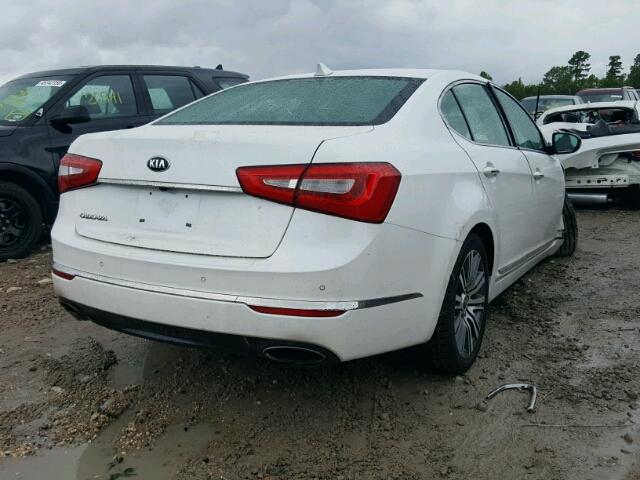 KNALN4D73E5144937 - 2014 KIA CADENZA PR WHITE photo 4