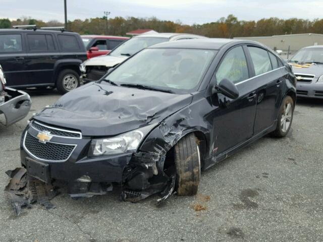 1G1PE5SB7D7246593 - 2013 CHEVROLET CRUZE LT BLACK photo 2