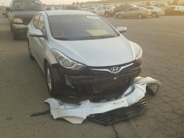 KMHDH4AE8FU381220 - 2015 HYUNDAI ELANTRA SE SILVER photo 1